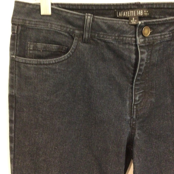 Lafayette 148 New York dark wash jeans. Boot cut - Picture 4 of 6
